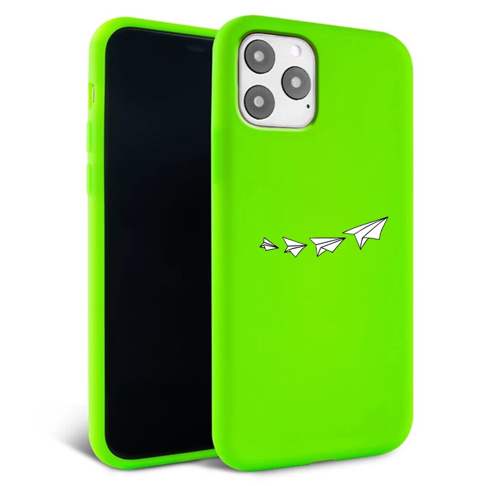 Husa pentru iPhone 11 pro - Silicon Matte - Paper plane