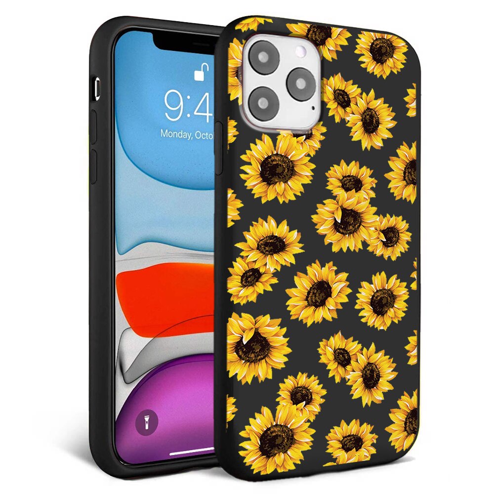 Husa pentru iPhone 11 pro - Silicon Matte - Sunflowers
