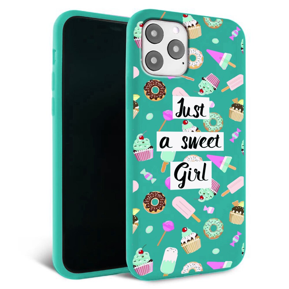 Husa pentru iPhone 11 ProMax - Silicon FlexiSoft - Sweet girl Mint