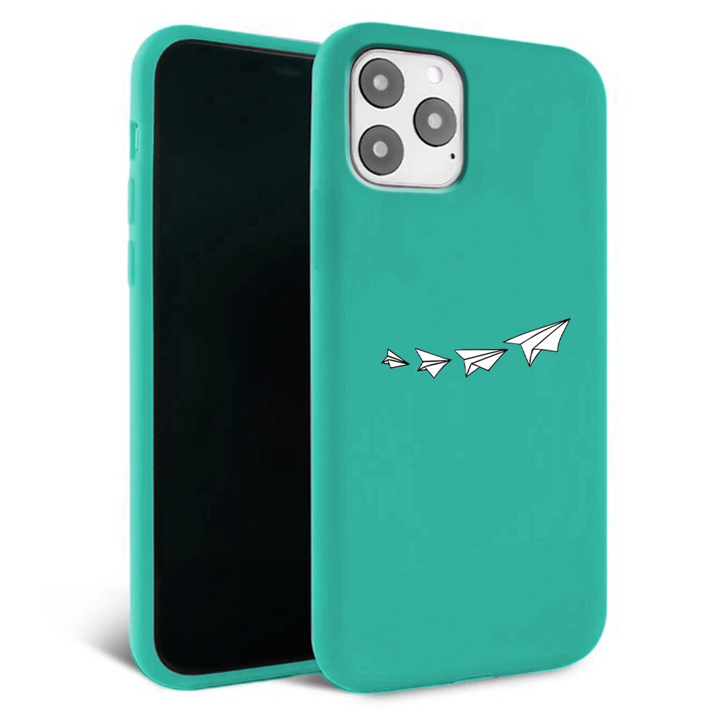 Husa pentru iPhone 11 pro - Silicon Matte - Paper plane