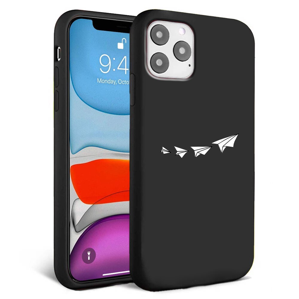 Husa pentru iPhone 11 pro - Silicon Matte - Paper plane