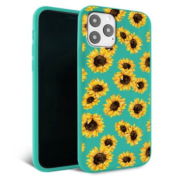 Husa pentru iPhone 11 pro - Silicon Matte - Sunflowers Husa pentru iPhone 11 pro - Silicon Matte - Sunflowers