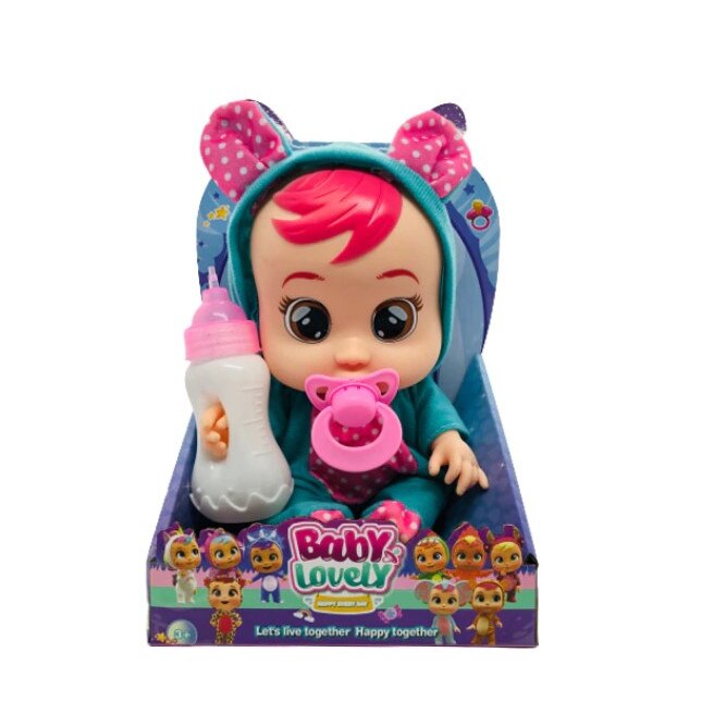 Papusa lovely doll cu accesorii si hainuta turcoaz, +3 ani, viMAG ®