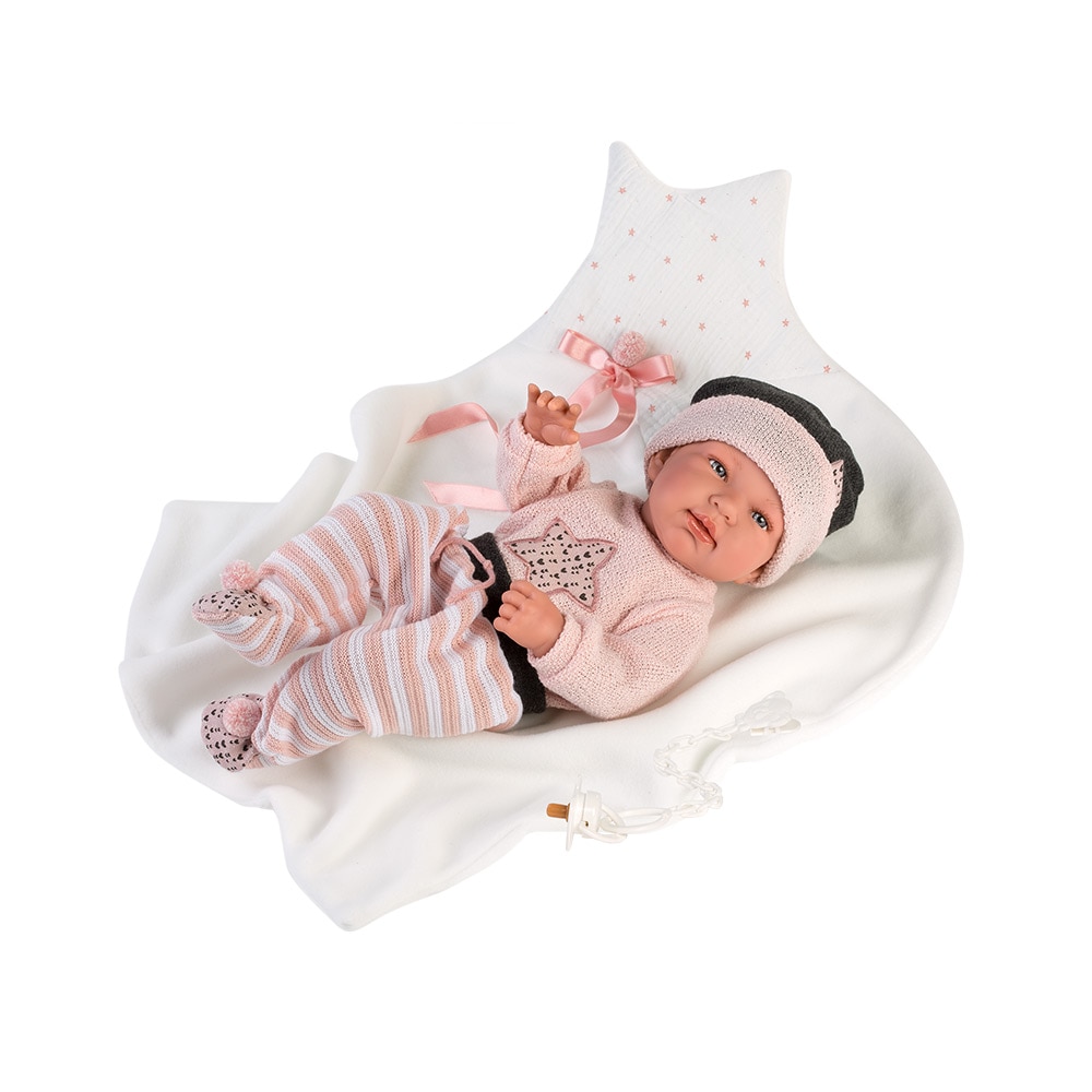 Papusa Llorens, Tina cu paturica, 43 cm