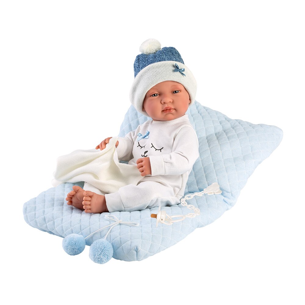 Papusa Llorens, Tino cu saltea si paturica, 43 cm