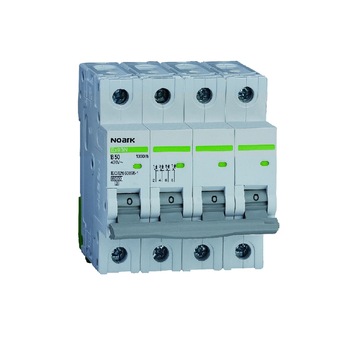 Siguranta automata 4P, 25A, curba de declansare B, capacitate de rupere 6kA, Noark, Ex9BN B25 Siguranta automata 4P, 25A, curba de declansare B, capacitate de rupere 6kA, Noark, Ex9BN B25