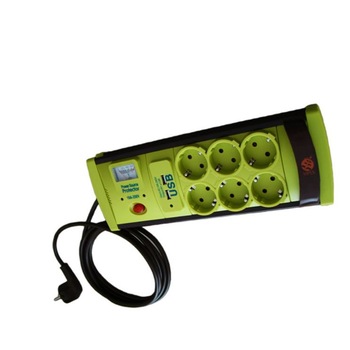 Prelungitor cu protectie la supratensiune si USB 6 Prize 3M Cablu 3X1,5, indicator tensiune(voltmetru) Prelungitor cu protectie la supratensiune si USB 6 Prize 3M Cablu 3X1,5, indicator tensiune(voltmetru)