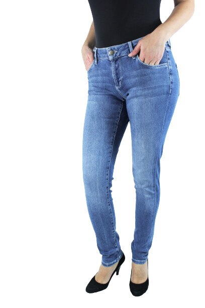 Blugi skinny Galata Fabrica, Bumbac/ Lyocell, Denim, Albastru