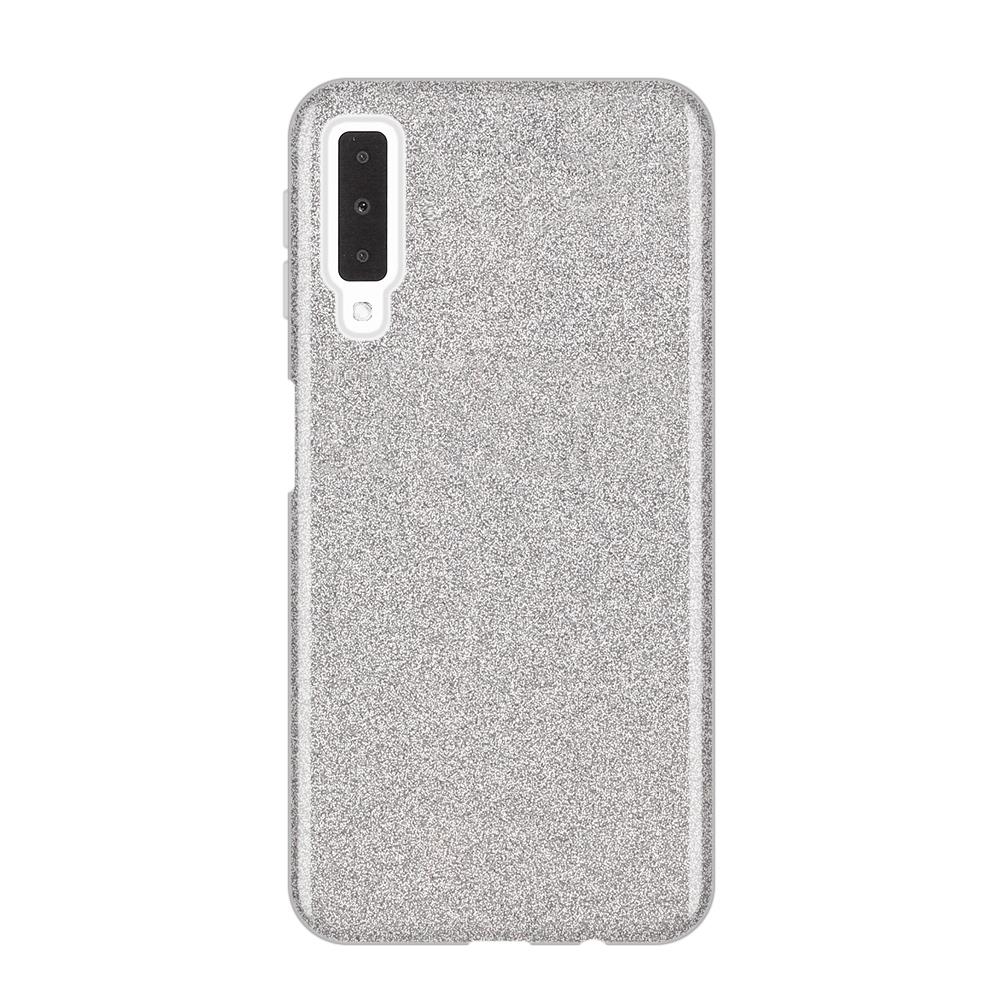 Husa de protectie cu sclipici, Wozinsky, pentru Samsung Galaxy A7 2018, Argintiu