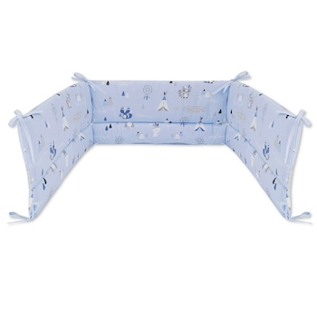 Aparatoare patut Qmini Indian Blue, 120x60 cm, Albastru Aparatoare patut Qmini Indian Blue, 120x60 cm, Albastru