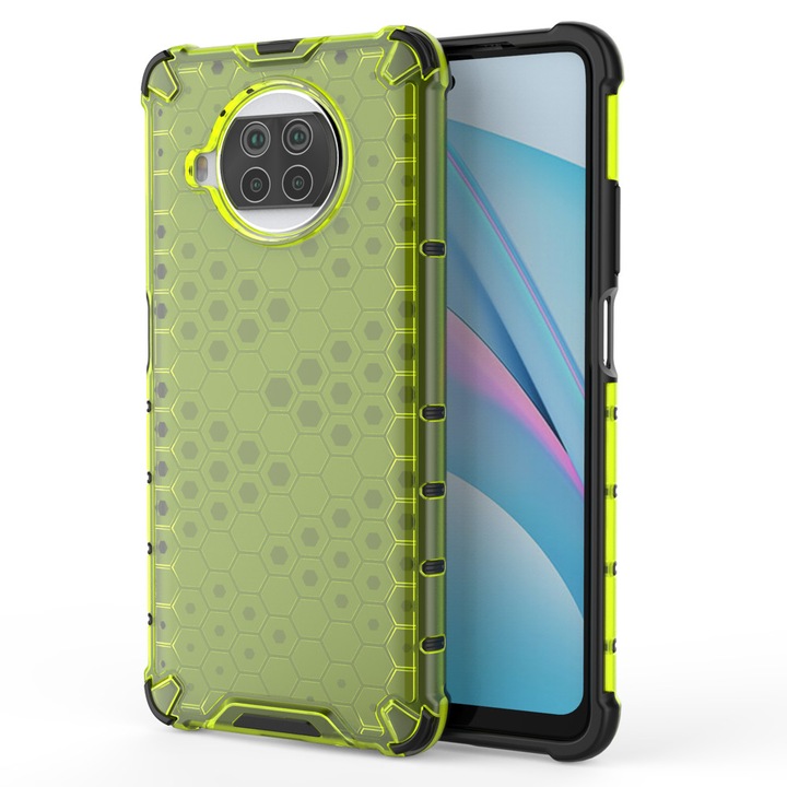 Калъф за телефон Honeycomb Armor с TPU рамка за Xiaomi Mi 10T Lite, зелен