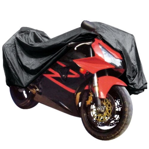 Prelata motocicleta Carpoint Olanda, PVC, cu fereastra numar imatriculare, 245x80x145cm