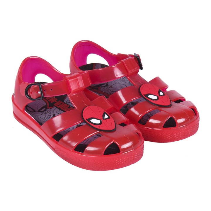 Детски сандали, Cerda, PVC, модел Spiderman, Червени, Червен