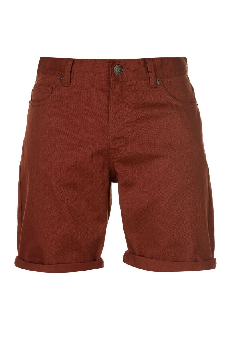 Pantaloni scurti pentru barbati, Pierre Cardin, Bumbac, Caramiziu, L