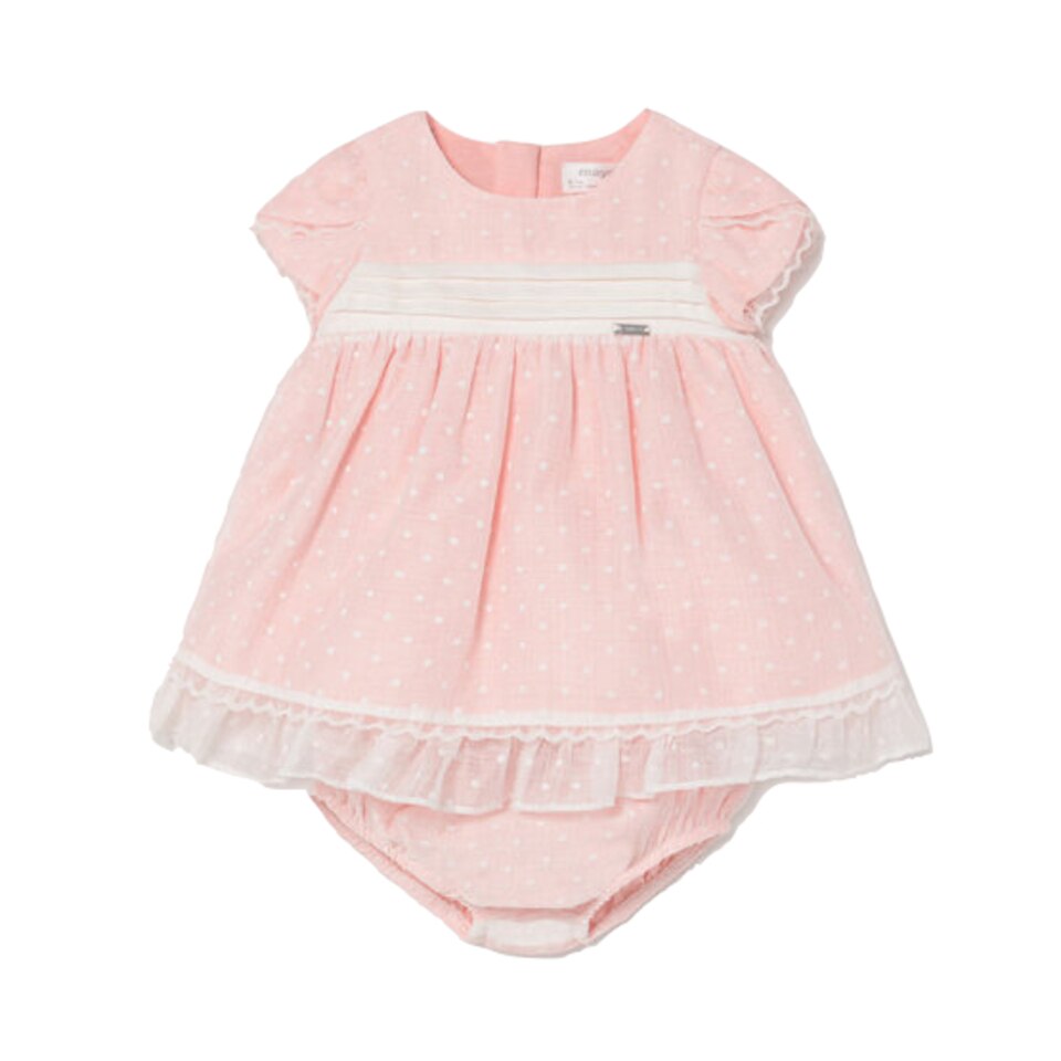Rochie roz ceremonie cu bulinute, Mayoral