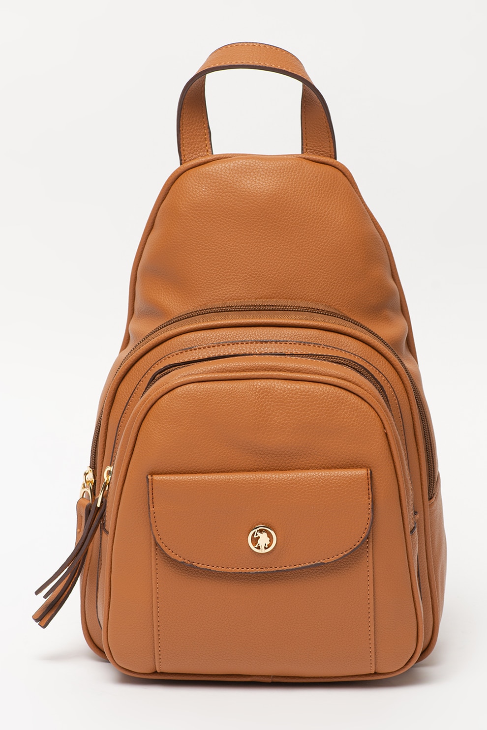 U.S. Polo Assn., Rucsac din piele ecologica cu 2 compartimente, Scortisoara