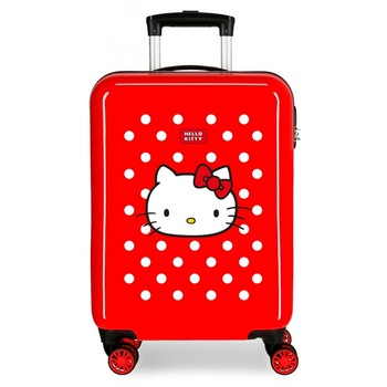 Troler cabina ABS Castle of Hello Kitty, rosu Troler cabina ABS Castle of Hello Kitty, rosu