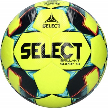 Minge fotbal Select Brillant Super TB - oficiala de joc, galben/negru/bleu, 5 Minge fotbal Select Brillant Super TB - oficiala de joc, galben/negru/bleu, 5