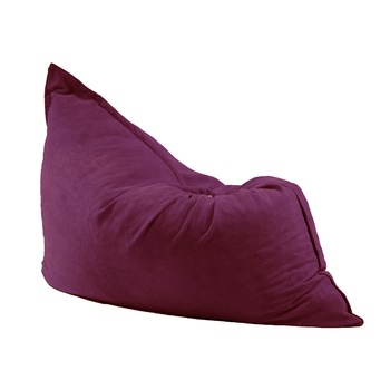 Fotoliu tip Perna Magic Pillow XXL, Plum Gama Plush Honey umplut cu fulgi de burete memory mix Fotoliu tip Perna Magic Pillow XXL, Plum Gama Plush Honey umplut cu fulgi de burete memory mix