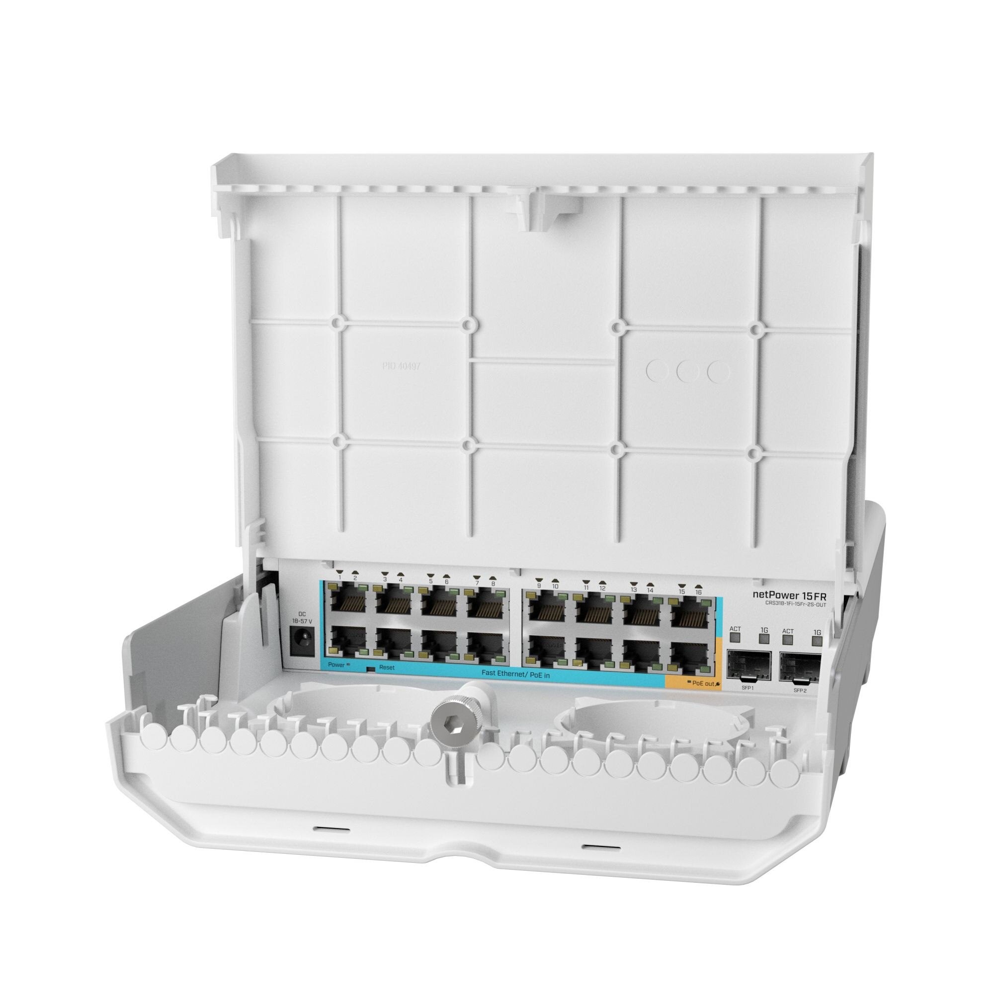 Switch MikroTik netPower 15FR Switch 16x RJ45 100Mb/s 2x SFP