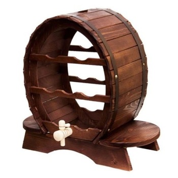 Suport din lemn pentru 7 sticle de vin, 44x50 cm Suport din lemn pentru 7 sticle de vin, 44x50 cm