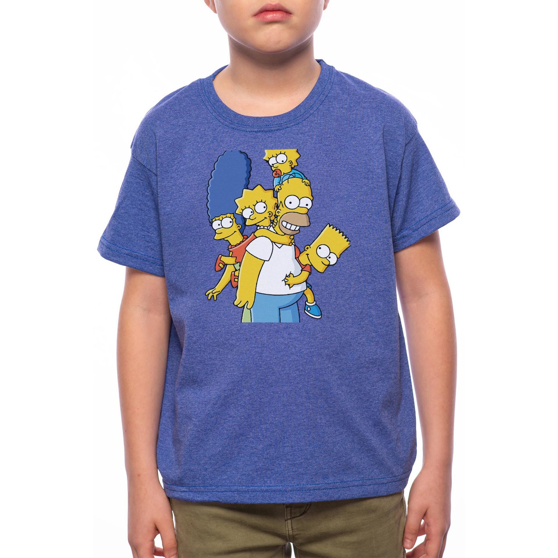 Tricou Baiat, The Simpsons, 100% Bumbac, Albastru, A47