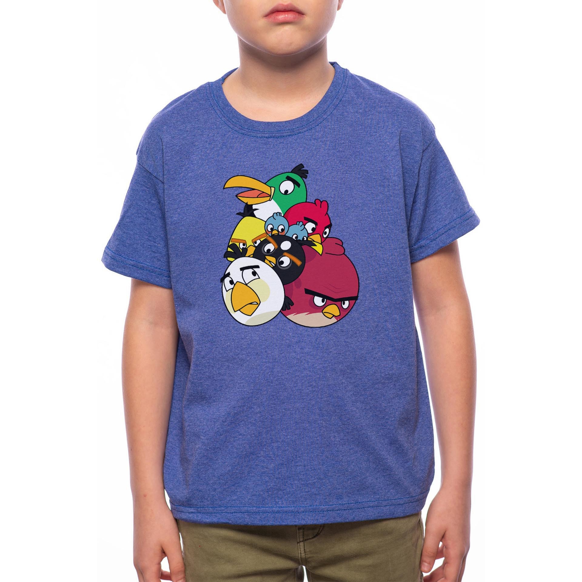 Tricou Baiat, Angry Birds, 100% Bumbac, Albastru, A53
