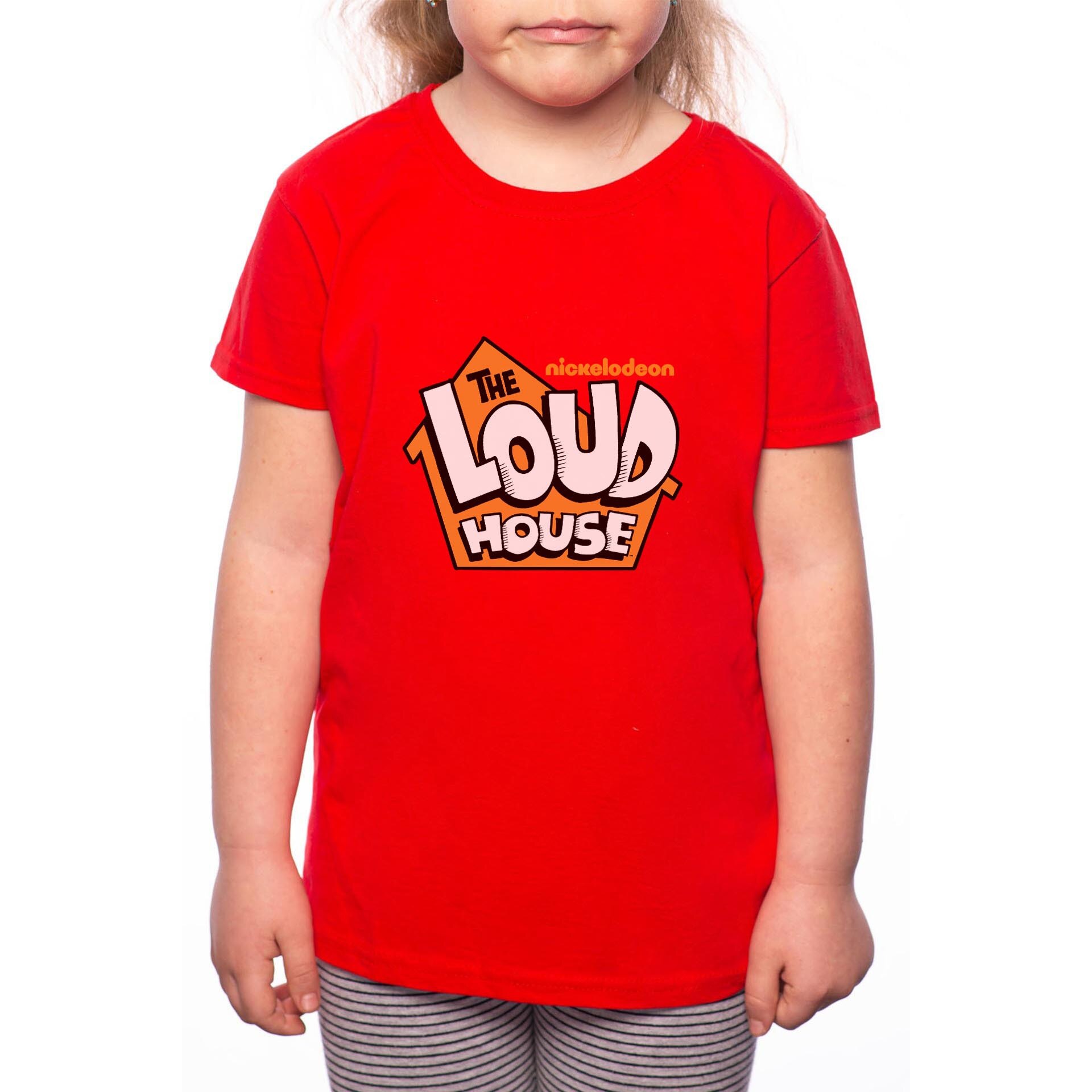 Tricou Fetita, The Loud House, 100% Bumbac, Rosu, R59