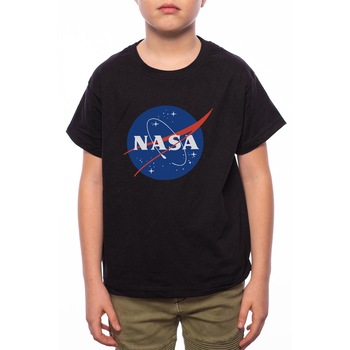 Tricou Baiat, Nasa, 100% Bumbac, Negru, B70 Tricou Baiat, Nasa, 100% Bumbac, Negru, B70