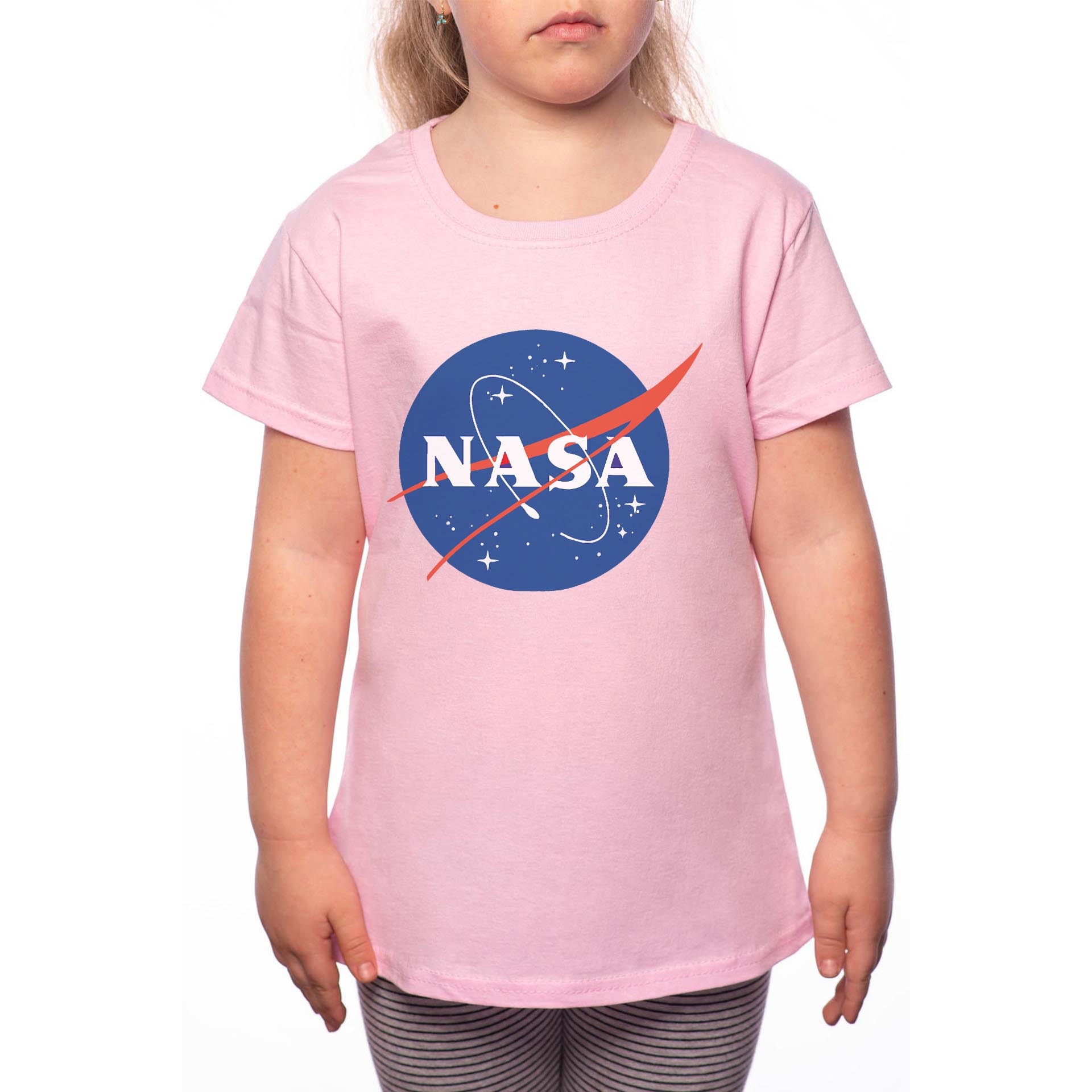 Tricou Fetita, Nasa, 100% Bumbac, Roz, P70