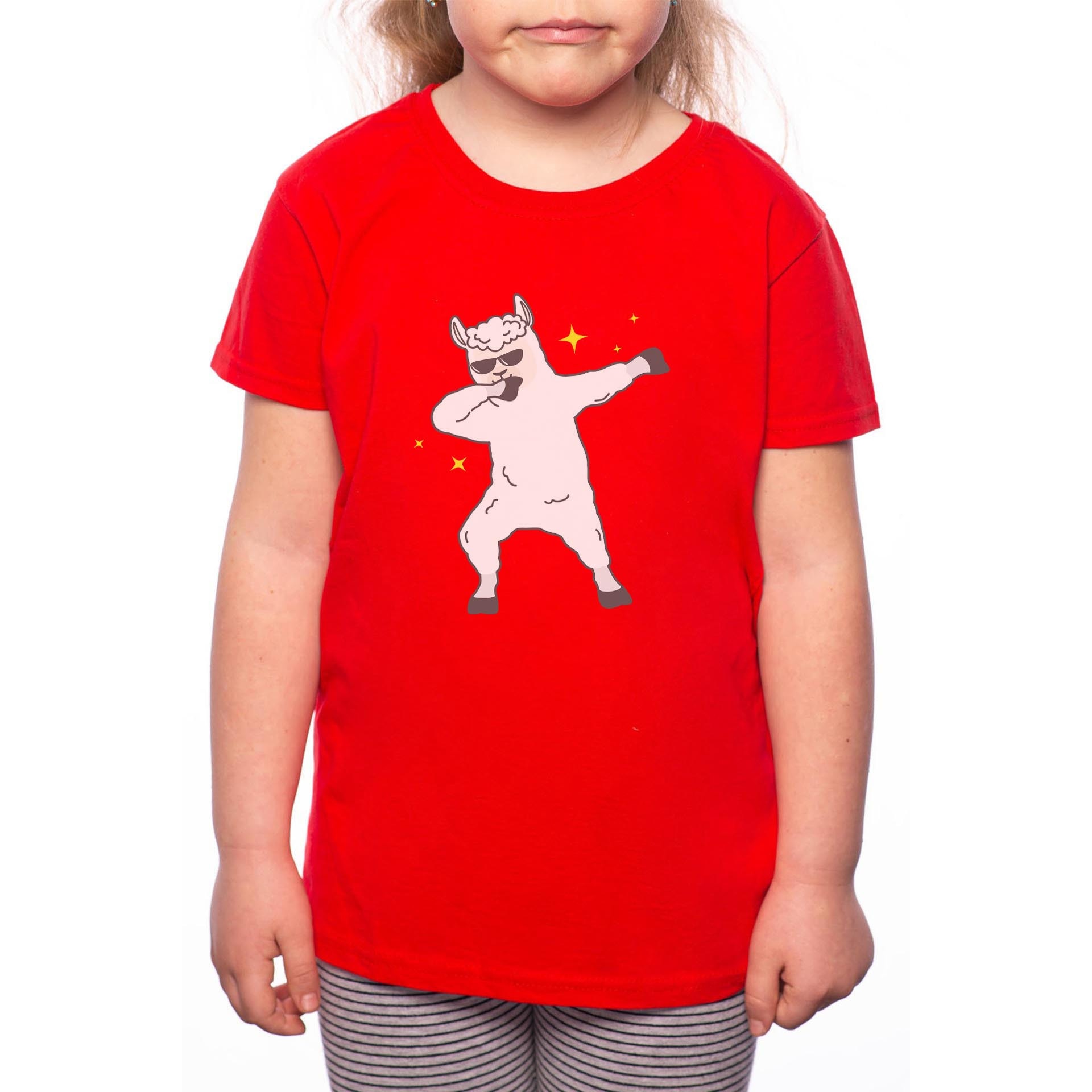 Tricou Fetita, Lamb, 100% Bumbac, Rosu, R73