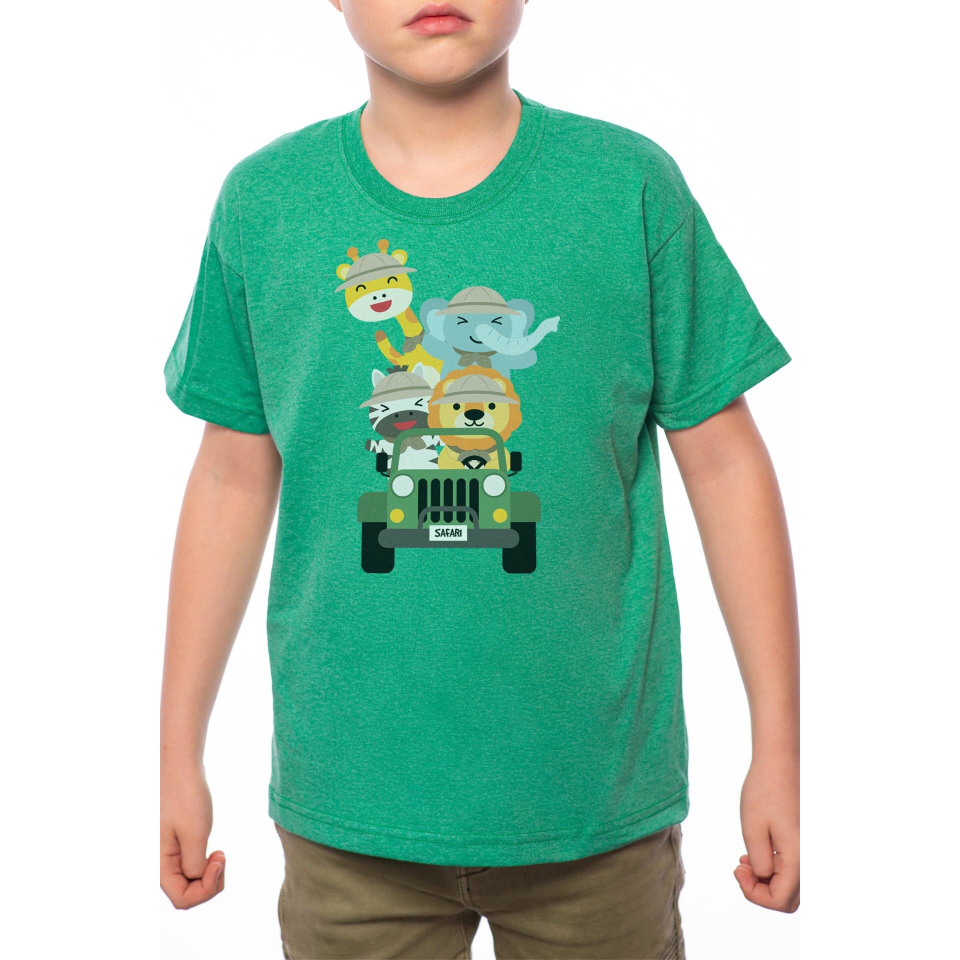 Tricou Baiat, Safari, 100% Bumbac, Verde, G83