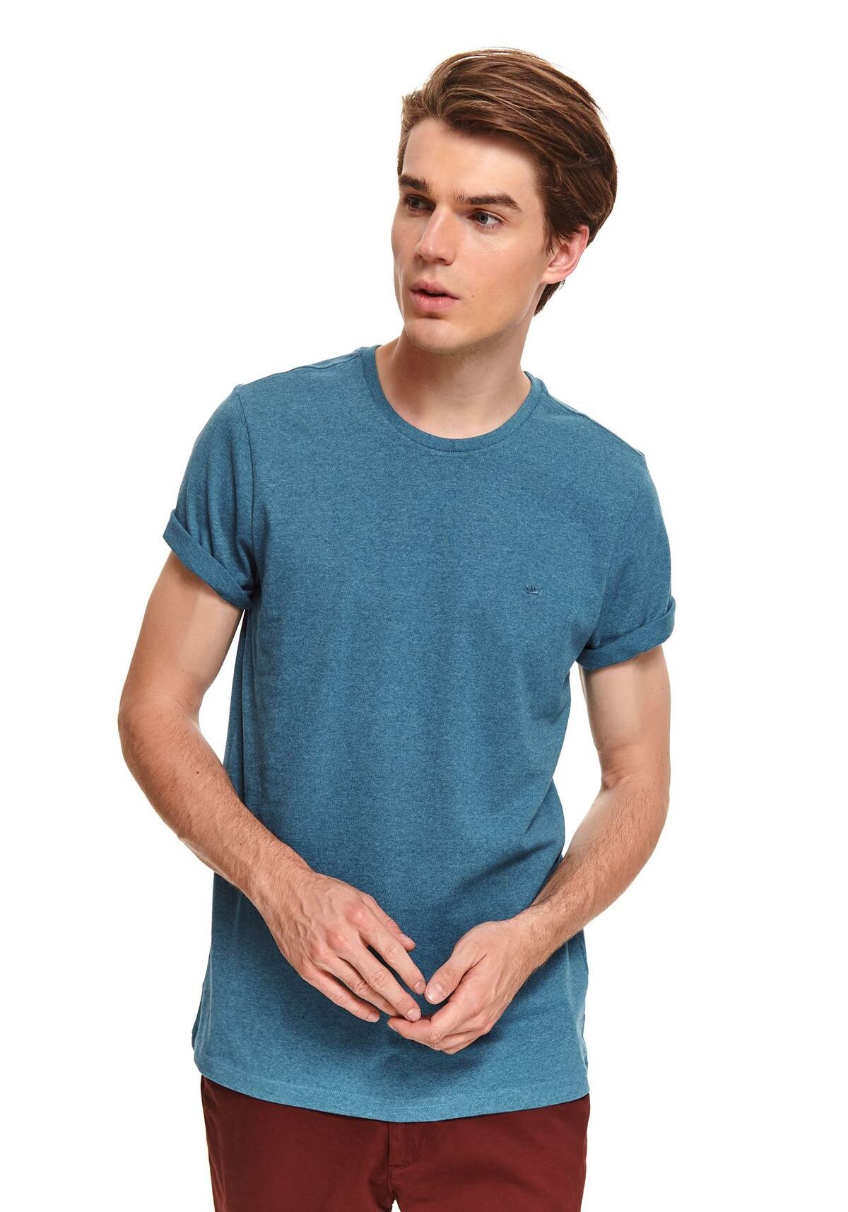 Tricou pentru barbati, TOP SECRET, SPO4837, Albastru inchis