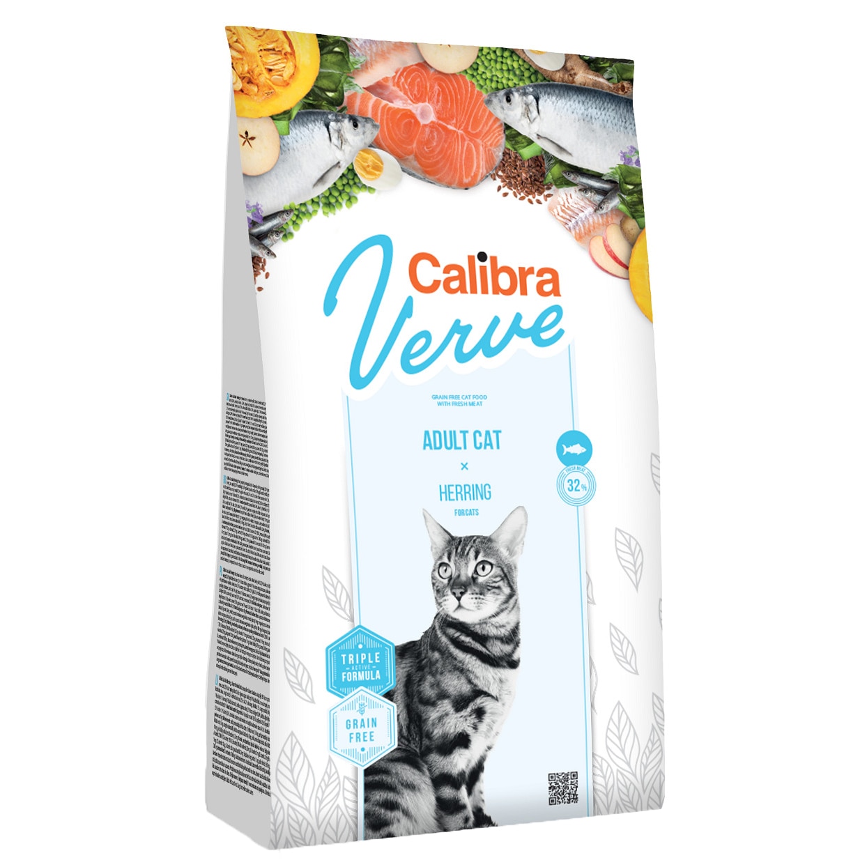 Hrana uscata pentru pisici Calibra Verve Grain Free Adult, Herring, 750g