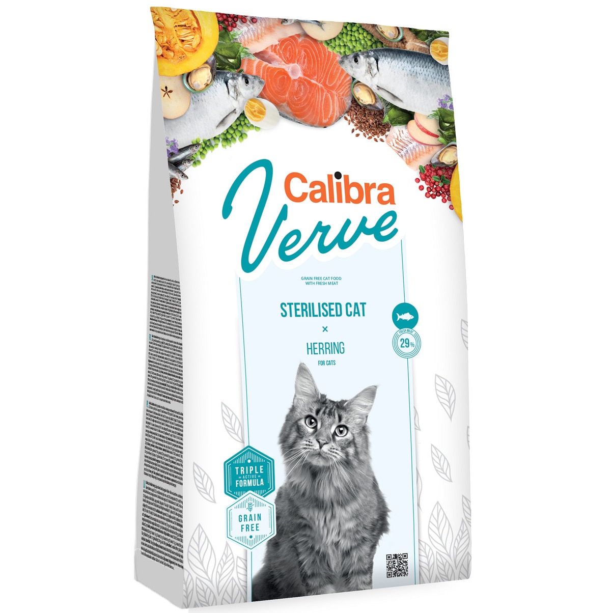 Hrana uscata pentru pisici Calibra Verve Grain Free Sterlised, Herring, 3.5Kg