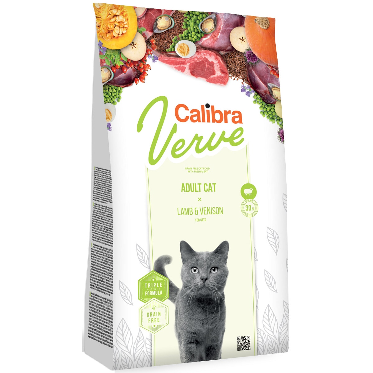 Hrana uscata pentru pisici Calibra Verve Grain Free Mature 8+, Lamb & Venison, 750g