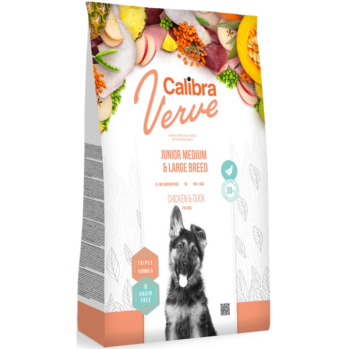 hrana uscata pentru caini calibra verve grain free junior ml chicken  duck 12kg imagen 36_1_
6