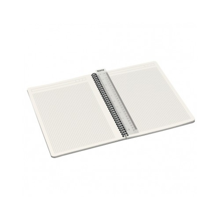 Тетрадка със спирала Leitz Office, PP корица, A4, математика