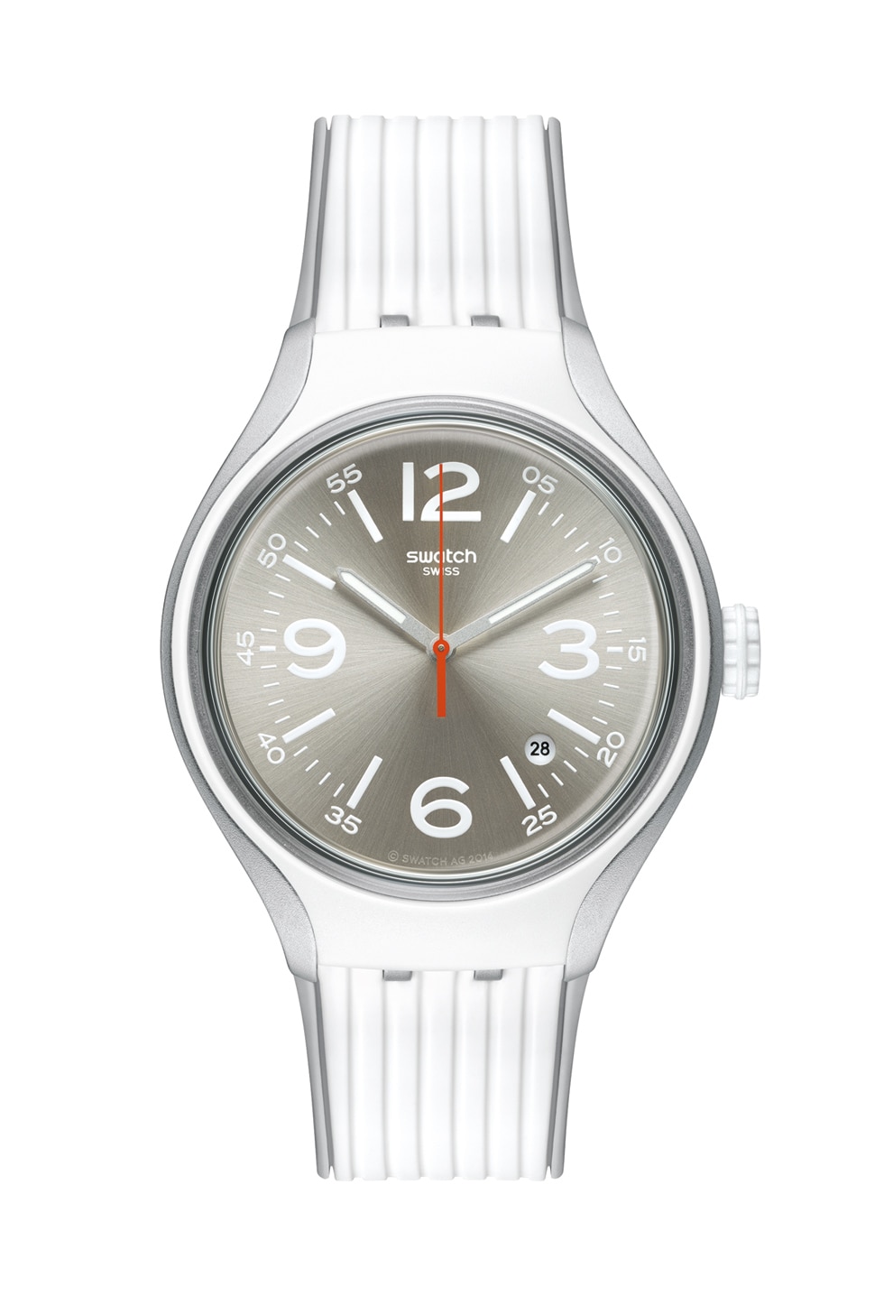 Swatch Ceas alb cu gri Go Dance XLite