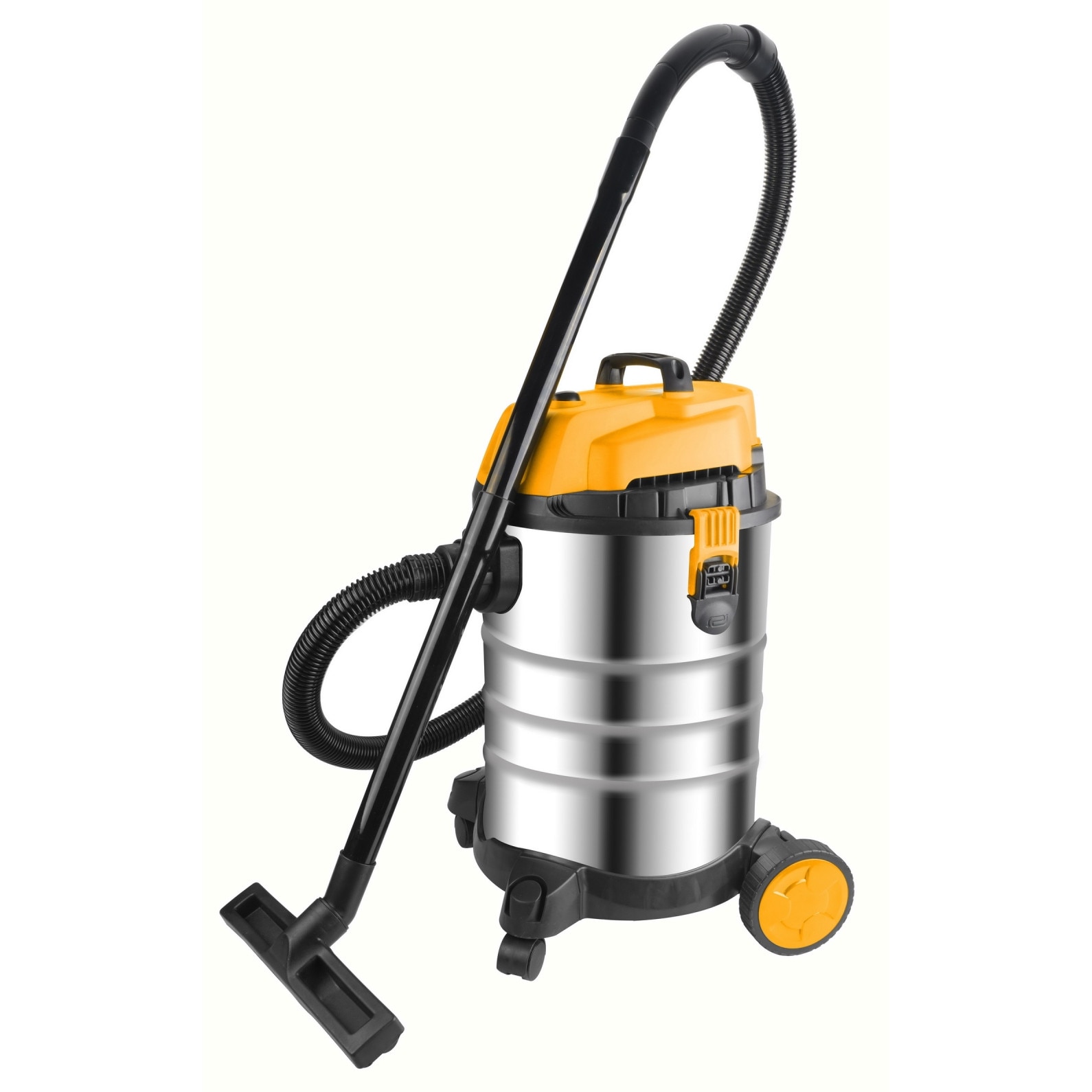 Aspirator industrial TOLSEN 1200W, 30L, FX Force Xpress, Umed si uscat, Motor cupru, Rezervor inox, Debit 1.9 m³/min, Presiune 17KPa, Filtru HEPA, Accesorii incluse, Furtun 1.5m, Cablu 2.3m, CE