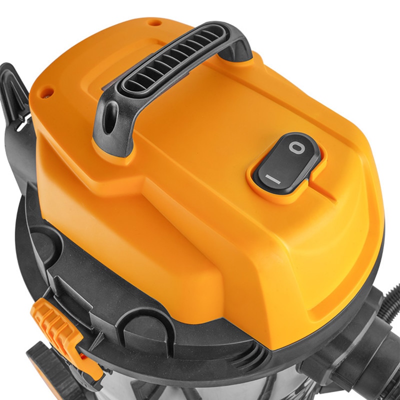Aspirator industrial TOLSEN 1200W, 30L, FX Force Xpress, Umed si uscat, Motor cupru, Rezervor inox, Debit 1.9 m³/min, Presiune 17KPa, Filtru HEPA, Accesorii incluse, Furtun 1.5m, Cablu 2.3m, CE