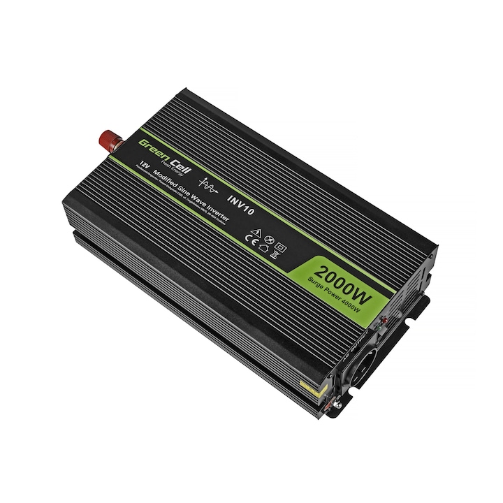 Green Cell autós inverter 12V 220V, 2000W / 4000W