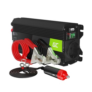 Invertor de tensiune PRO 500W/1000W 12V la 230V Volt USB DC AC Green Cell Invertor de tensiune PRO 500W/1000W 12V la 230V Volt USB DC AC Green Cell