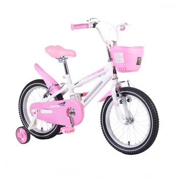 Bicicleta pentru copii cu cadru iluminat Moni Flash Pink 16 inch Bicicleta pentru copii cu cadru iluminat Moni Flash Pink 16 inch
