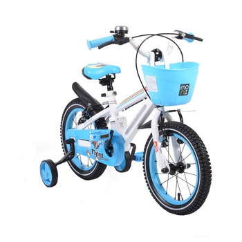 Bicicleta pentru copii cu cadru iluminat Moni Flash Albastru 14 inch Bicicleta pentru copii cu cadru iluminat Moni Flash Albastru 14 inch