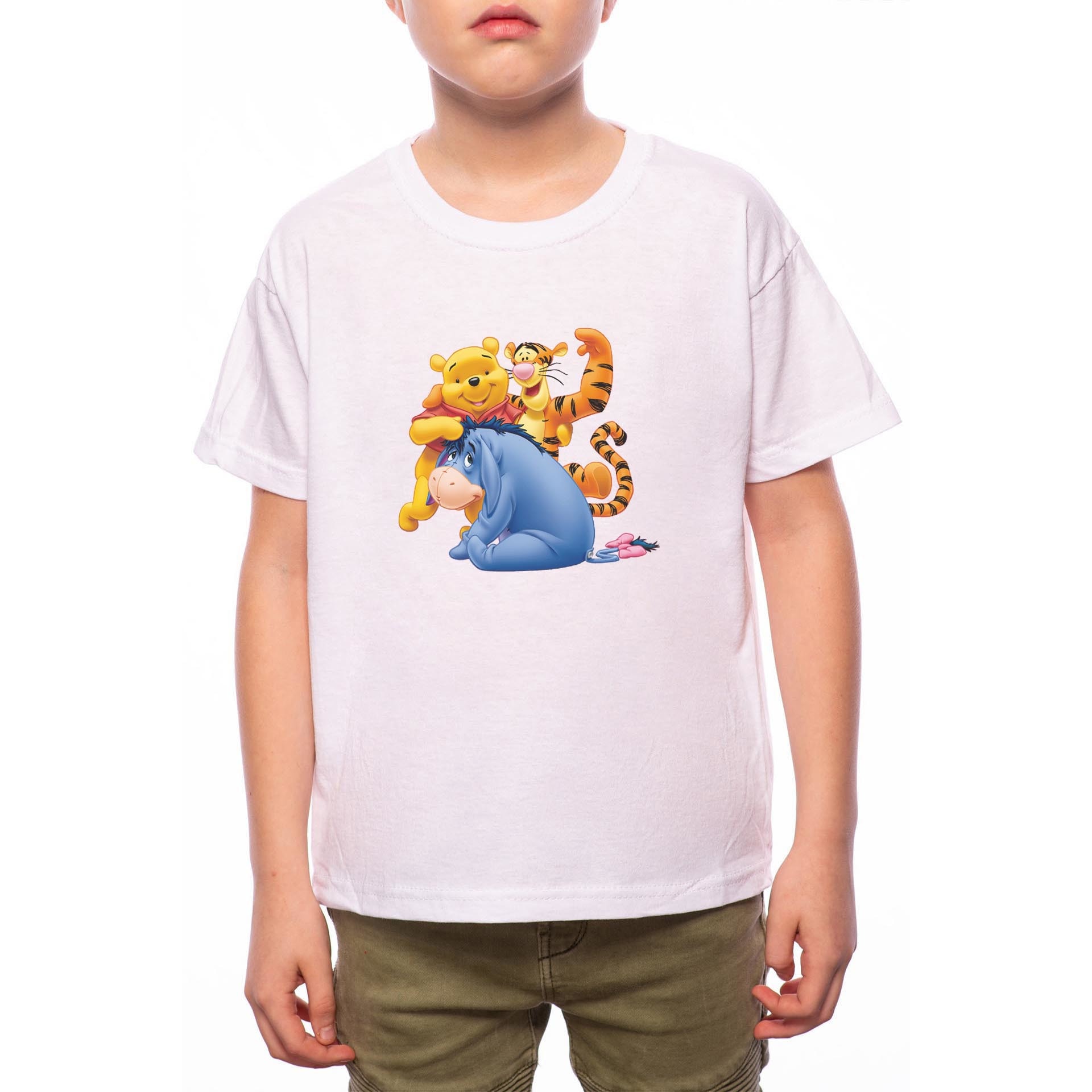 Tricou Baiat, Winnie The Pooh, 100% Bumbac, Alb, W94