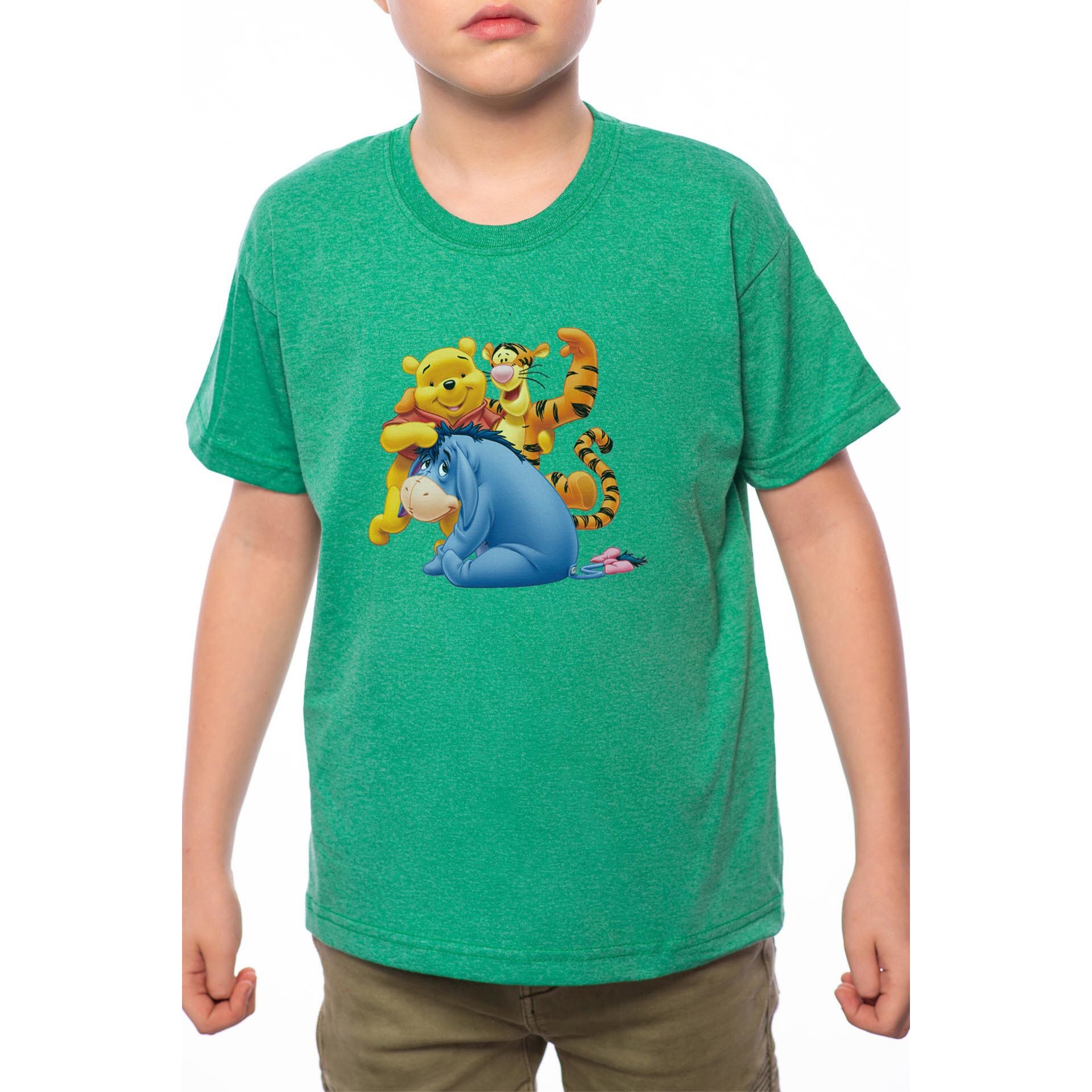Tricou Baiat, Winnie The Pooh, 100% Bumbac, Verde, G94