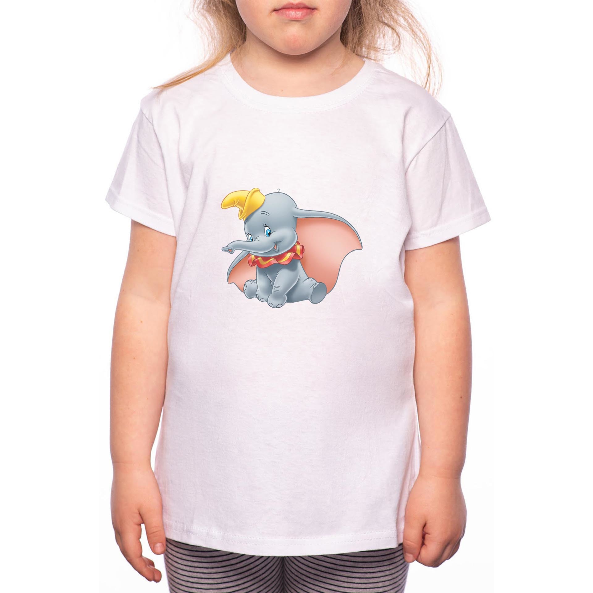 Tricou Fetita, Dumbo, 100% Bumbac, Alb, W101