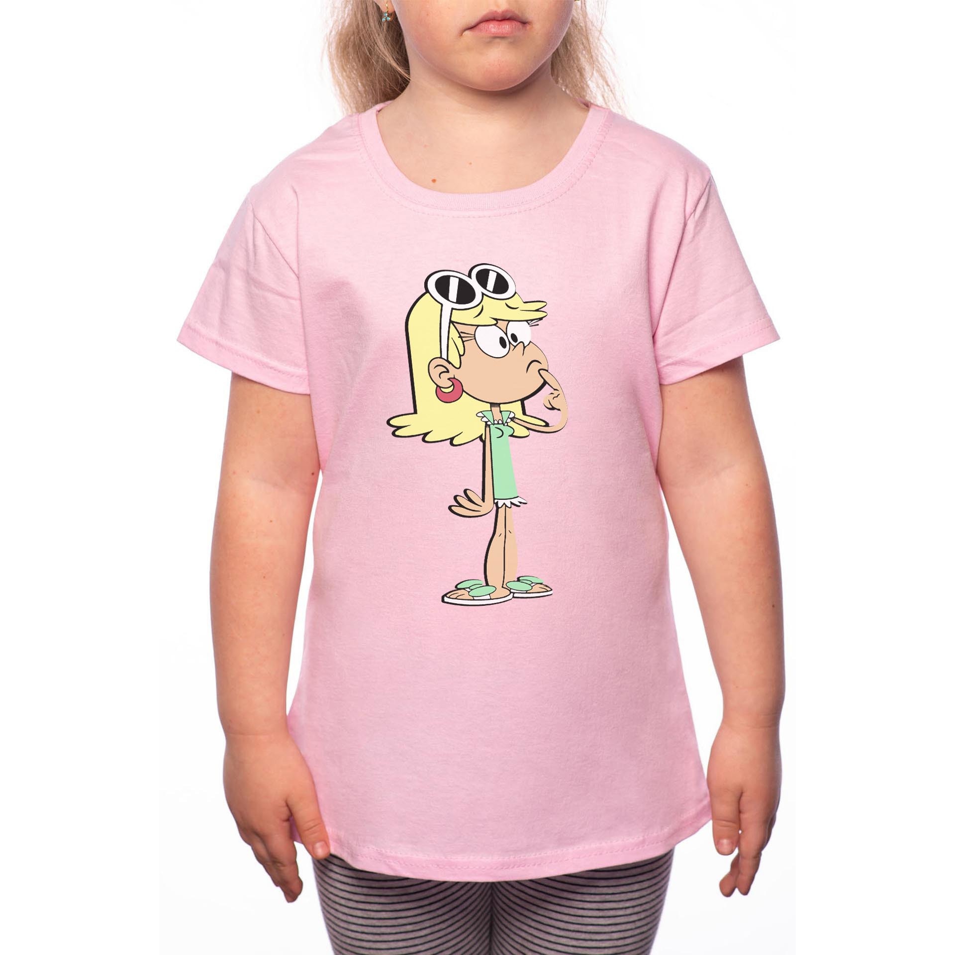Tricou Fetita, The Loud House - Leni, 100% Bumbac, Roz, P58