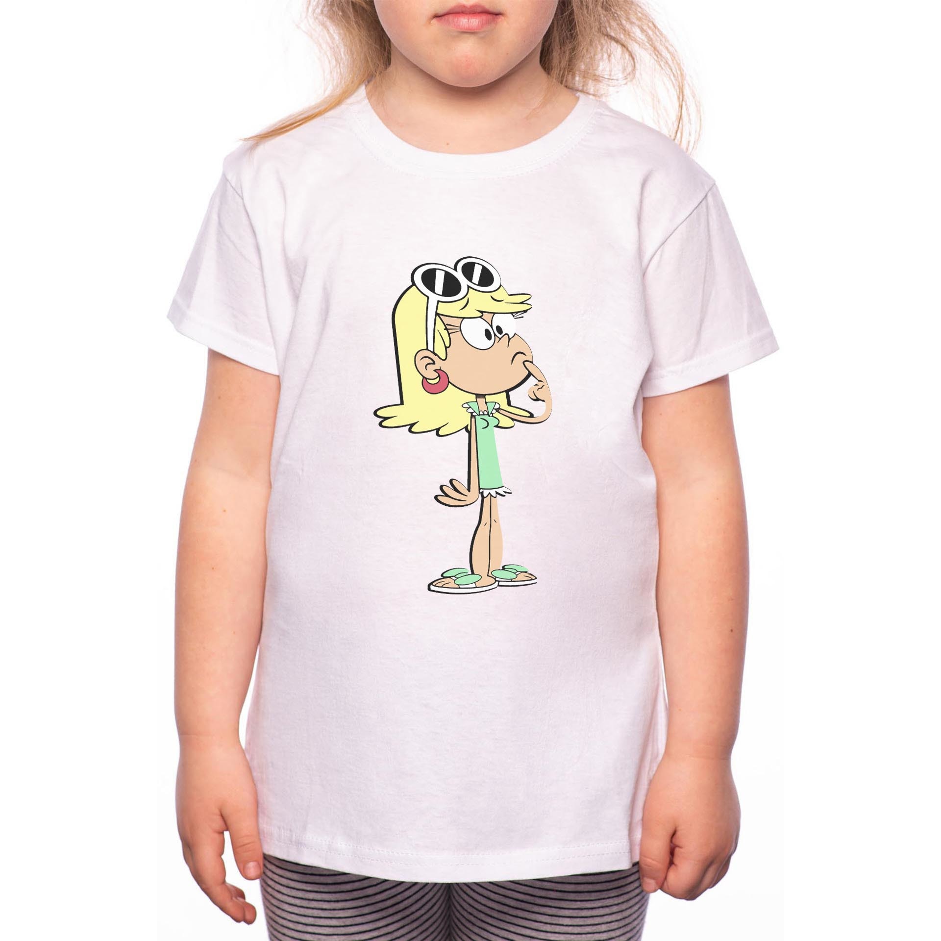 Tricou Fetita, The Loud House - Leni, 100% Bumbac, Alb, W58